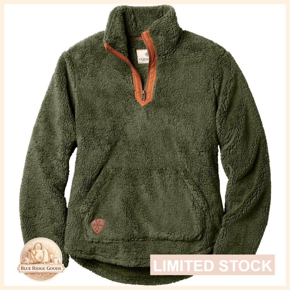Cozy Fleece Pullover Quarter Zip Soft Fuzzy Oversized Preppy Casual Sweater